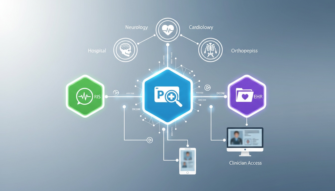 Verbetering van de ziekenhuisefficiëntie Hoe PACS integreert met RIS- en EPD-systemen - Gemaakt door PostDICOM